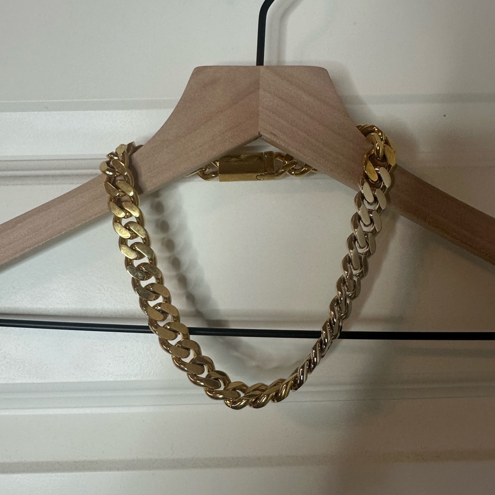 Saint Laurent Chain-Linked Contrasted Necklace